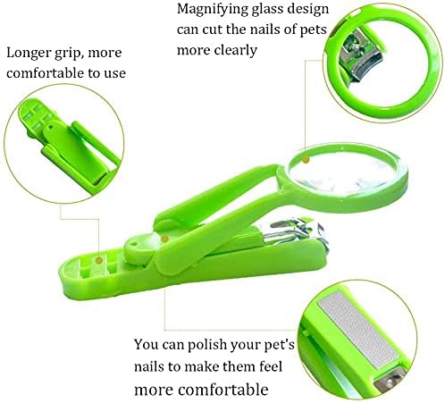 Blue and green guinea pig nail clippers set