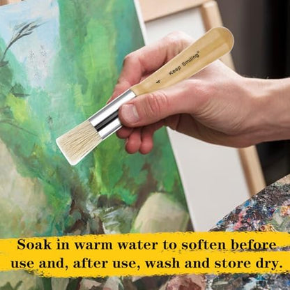 Washable kids craft brushes being cleaned easily after an art and craft school project