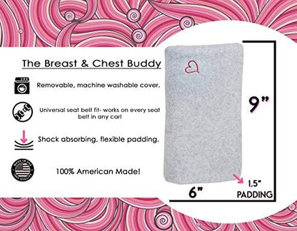 Breast and Chest Buddy open to show hook and loop straps