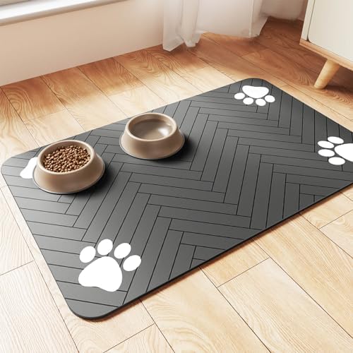 Dk177 Absorbent Pet Placemat waterproof rubber backing detail