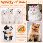 Close up of butterfly design pet grooming bows
