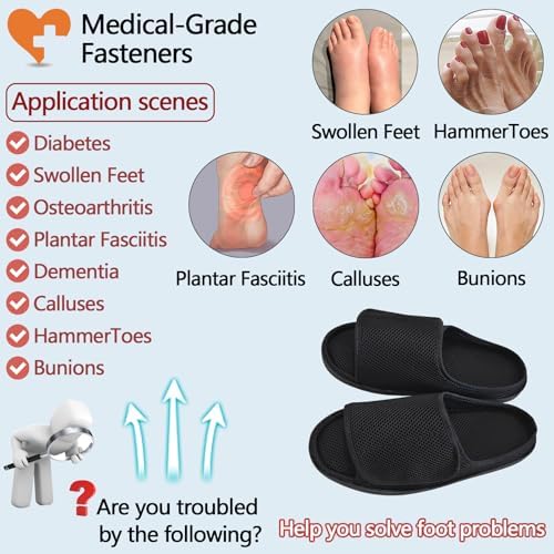 Siomlana medical footwear with adjustable magic stickers for arthritis.