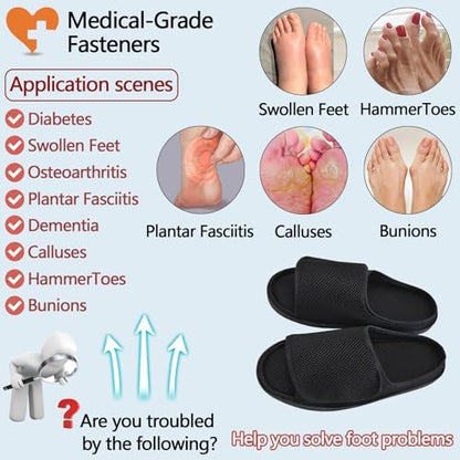 Siomlana medical footwear with adjustable magic stickers for arthritis.