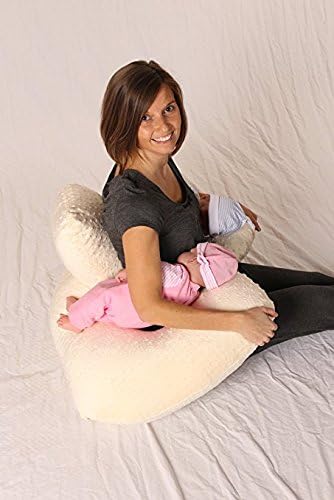 Twin Z Cream nursing pillow cover fabric texture closeup