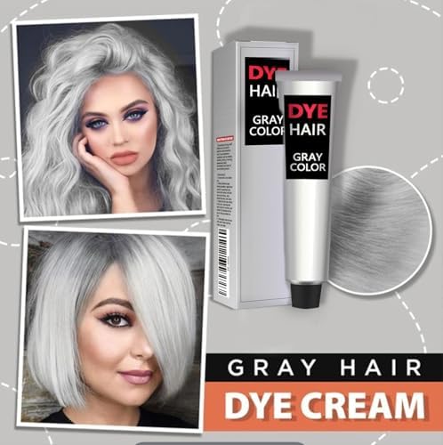 Professional long-lasting silver hair dye cream box
