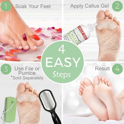 Authentic EntreFeet fast acting dead skin remover gel close up view