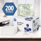MED PRIDE 4x4 gauze pads four ply non woven mesh texture close up view
