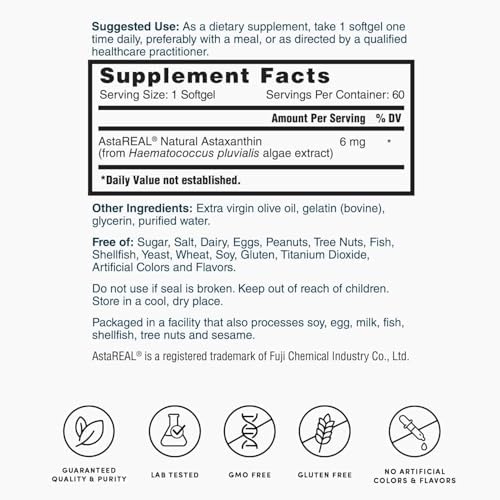 Nature's Lab AstaREAL Astaxanthin container lifestyle product layout