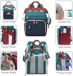 Shitieshou diaper backpack featuring built-in changing pad station