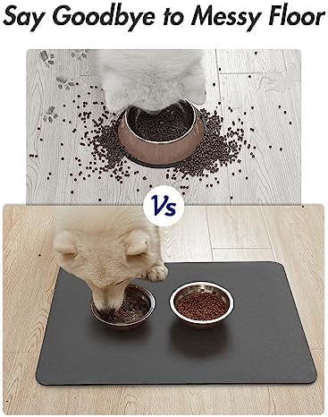 MontVoo dog water bowl mat for messy drinkers