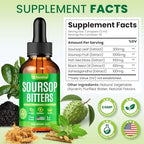 Purafina Soursop Bitters key botanical ingredients graphic