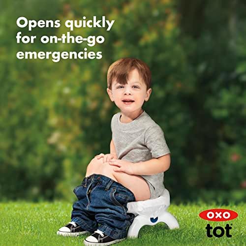 Educational diagram of OXO Tot potty bag usage