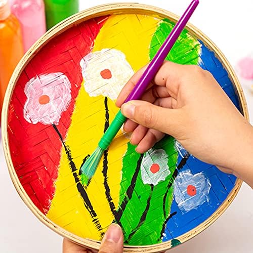 Complete twenty piece children craft painting toolkit laid out together