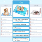 Yoheueoa Ice Silk Pet Pad showing the non slip rubber backing material.