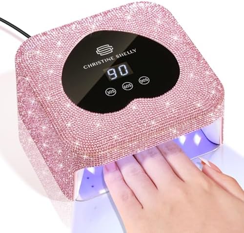 Christine Shelly pink diamond nail dryer with touch screen