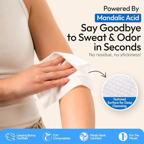 FOMIN hypoallergenic underarm wipes for sensitive skin and intimate area care.