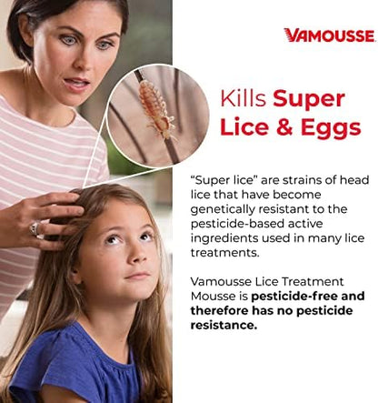 Vamousse stainless steel nit comb included in treatment kit