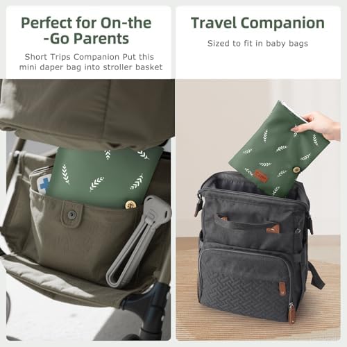 Phoebus Baby Diaper Bag Organizer folded compact travel pouch