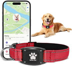 Myiwb reflective waterproof pet tracking collar showcasing the built-in tracking module
