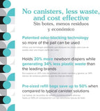 PurePail diaper disposal system charcoal filter compartment