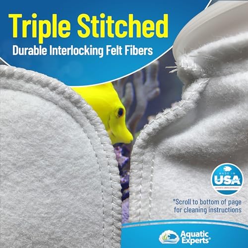 Aquatic Experts aquarium filter bags ready for sump installation