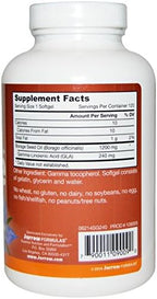 Jarrow Formulas Borage GLA-240 nutrition facts and ingredient label