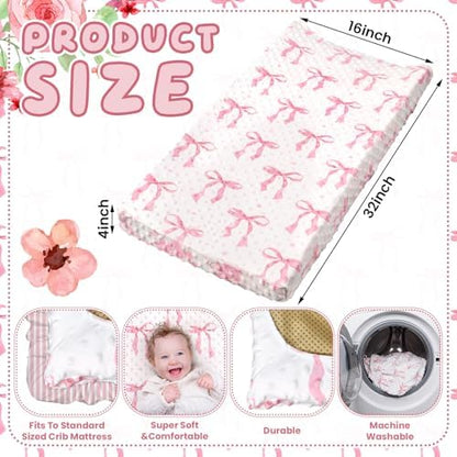 SmoothNovelty floral changing table cover for girls close up