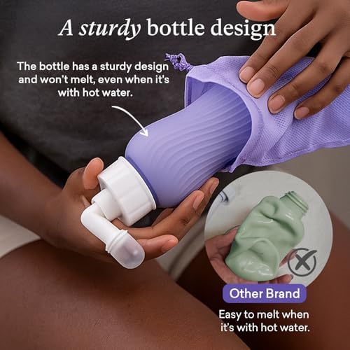 PurComfy portable bidet with 14-hole angled nozzle extended.