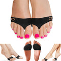 Copper Compression Metatarsal Pads front view showing gel cushion and copper fabric.