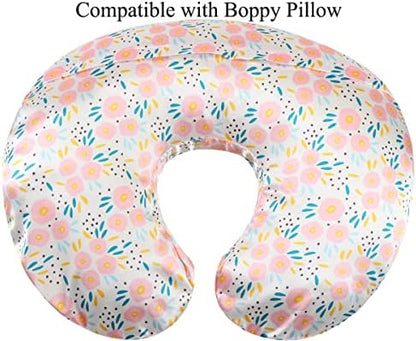 Baby resting on Tcmyyund satin nursing pillow cover