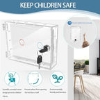 Included mounting hardware for child safety switch plate guard