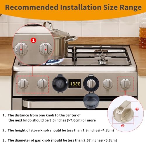 Close up of childproof oven door lock by Wrichear