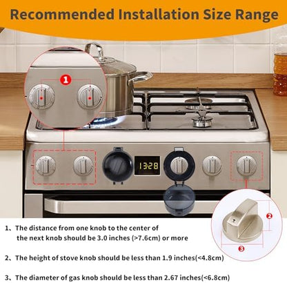 Close up of childproof oven door lock by Wrichear