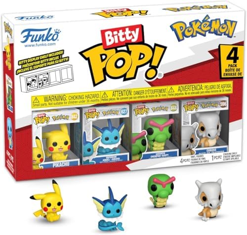 Funko micro collectibles showing stackable acrylic display cases with figures inside
