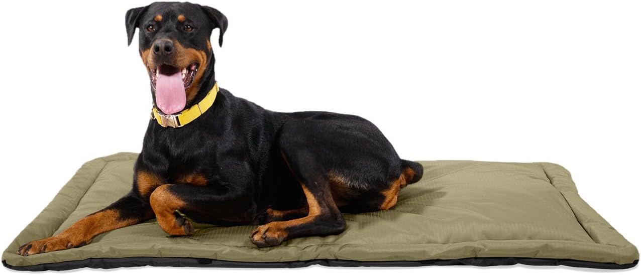 K9 Ballistics Tough Ripstop Dog Crate Pad - Durable, Machine Washable Kennel & Travel Mat for Large Dogs, 41 x 27 Fits 42" Wire Crates, Sage Green - Image 14