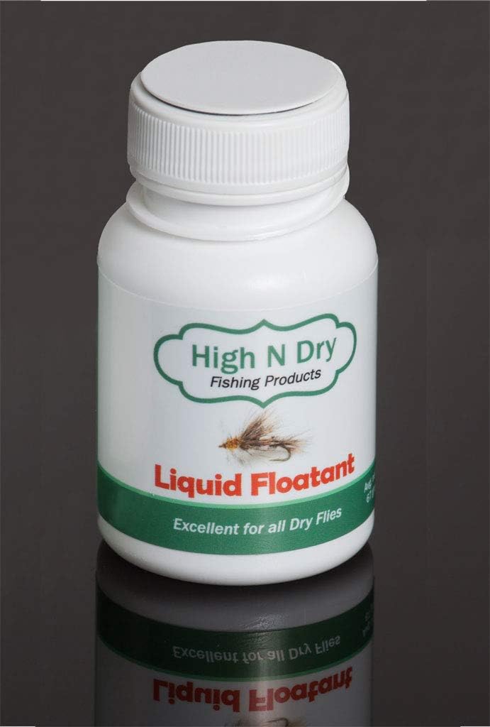 High N Dry Liquid Floatant front view wide mouth bottle for dry fly fishing waterproofing.
