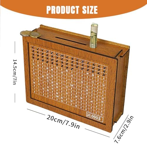 Teamoda premium wooden money bank placed on a modern home office desk setup
