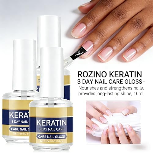 Product packaging showing keratin and amino acid formula