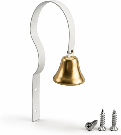 GoldTiger fixed metal dog doorbell for potty training front view