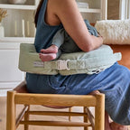 My Brest Friend Super Deluxe Nursing Pillow - Extra Soft Breastfeeding Support Pillow with Plush Slipcover, Firm Flat Cushion, Wrap-Around Adjustable Fit & Back Panel - Spring Green - Image 4