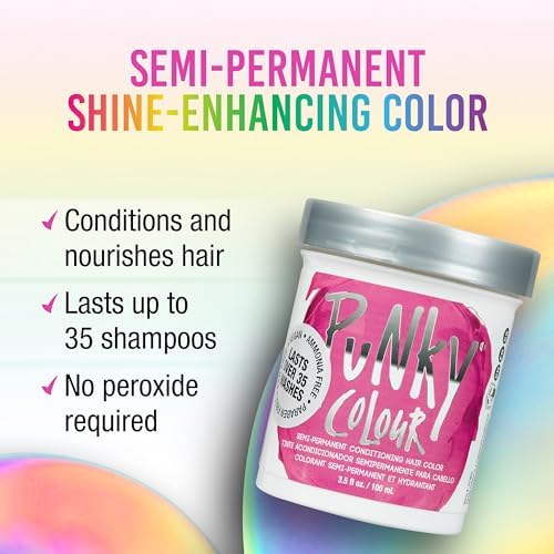 Punky Jerome Russell pink conditioning hair dye packaging texture