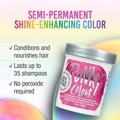 Punky Jerome Russell pink conditioning hair dye packaging texture