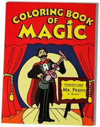 Close up view of the hand placement required for the Magic Makers coloring book trick.