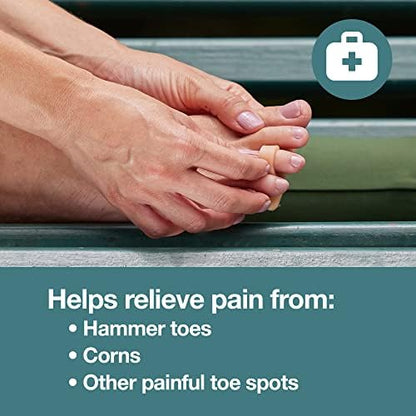 Soft gel toe corrector splints for hammertoe alignment and pain relief