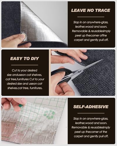 Vivoyan anti cat scratch guard roll with included spiral nails and dot glue accessories.