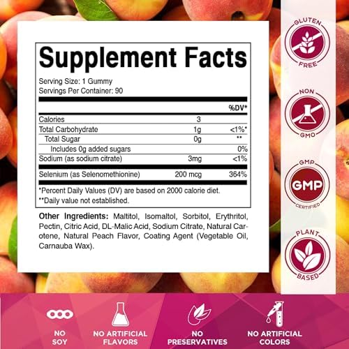 Vitamatic Yeast Free Selenium 200mcg vegan mineral supplement facts