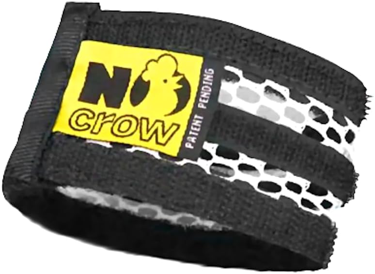 Adjustable Velcro closure detail on the authentic My Pet Chicken anti-crow collar