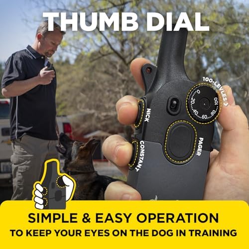 Dogtra 200iQ remote trainer showcasing the IPX9K waterproof receiver with plastic contact points