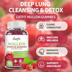 Catfit Mullein Quercetin 120 count bottle side profile