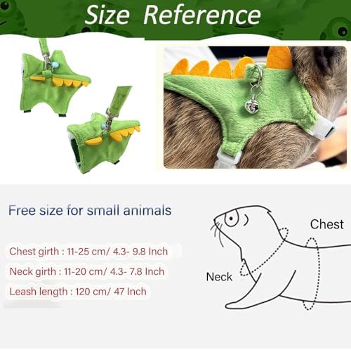 Side view of Anelekor small animal walking harness